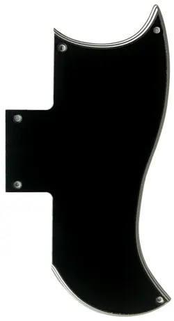 CUSTOM FOR GIBSON SG 61 GUITAR PICKGUARD SCRATCH PLATE,5 PLY BLACK
