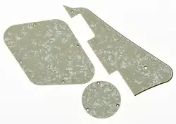 AGED PEARL LP PICKGUARD & BACK PLATE SWITCH CAVITY COVERS FOR GIBSON LES PAUL