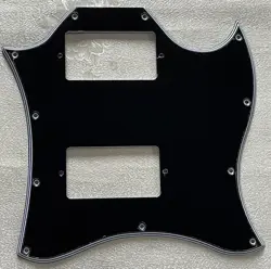 CUSTOM FOR GIBSON SG STANDARD FULL FACE STYLE GUITAR PICKGUARD 5-PLY BLACK