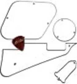 KIT PICKGUARD PICK GUARD COVERS 4 GIBSON LP LES PAUL CLEAR TRANSPARENT