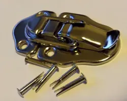 DRAW LATCH SMALLER NICKEL GUITAR/INSTRUMENT CASE GIBSON FENDER W/RIVETS USA MADE