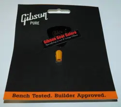 GIBSON LES PAUL SWITCH KNOB TIP AMBER TOGGLE CAP GUITAR PARTS CREAM CUSTOM NOS
