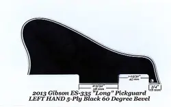 GIBSON ES-335 LONG 2013 LEFT HAND PICKGUARD 5-PLY BLK W/MOUNT GUITAR PROJECT NEW