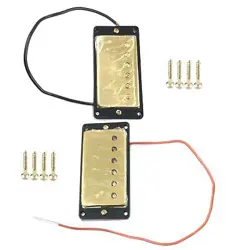 SET OF GOLD SEALED HUMBUCKER PICKUP COMPATIBLE WITH GIBSON LES PAUL LP EPIPHO...