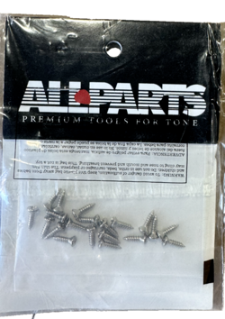 ALLPARTS GS-0050-001 PACK OF 20 NICKEL GIBSON SIZE PICKGUARD SCREWS