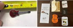 GIBSON CUSTOM TAGS AND CORVETTE PIN