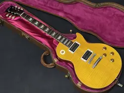 GIBSON LES PAUL CLASSIC TRANS AMBER MADE IN USA 1997 SOLID BODY ELECTRIC GUITAR