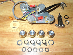 GIBSON 2023 USA NICKEL LES PAUL LEFT HAND ELECTRONIC CONTROL POTS HARNESS