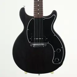 GIBSON LES PAUL JUNIOR TRIBUTE DC WORN EBONY  ELECTRIC GUITAR EXCELLENT CONDITIO