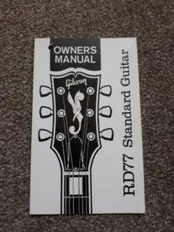 GIBSON RD77 STANDARD GUITAR VINTAGE ORIGINAL 1970S HANGTAG MANUAL CASE CANDY USA
