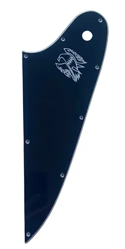 NEW 3 PLY BLACK WHITE LOGO FITS GIBSON FIREBIRD GUITAR PICKGUARD SCRATCH PLATE