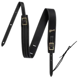 GIBSON ASTRBDR-BLK THE TROUBADOUR BLACK GUITAR STRAP GENUINE NEW FROM JAPAN