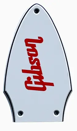 NEW WHITE FITS GIBSON FLYING V TRUSS ROD COVER RED DECAL STYLE GUITAR PICKGUARD