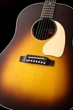 GIBSON 50 S J 45 BOOTBURST  LOCALLY SELECTED    RED SPRUCE   CREAM SMALL GUARD