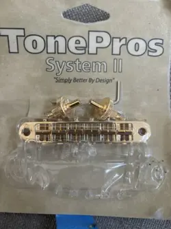 NEW GOLD TONE PROS T3BP-G NASHVILLE TUNEMATIC BRIDGE GIBSON LES PAUL SG ES-335
