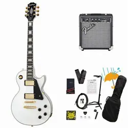 EPIPHONE INSPIRED BY GIBSON LES PAUL CUSTOM ALPINE WHITE INTRODUCTION BEGINNER F