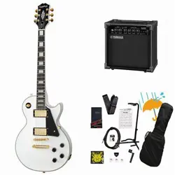 EPIPHONE INSPIRED BY GIBSON LES PAUL CUSTOM ALPINE WHITE INTRODUCTION BEGINNER Y