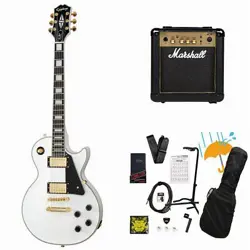 EPIPHONE INSPIRED BY GIBSON LES PAUL CUSTOM ALPINE WHITE INTRODUCTION BEGINNER M