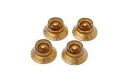 GIBSON TOP HAT KNOBS - 4 PACK  GOLD FROM JAPAN