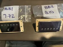 GIBSON BURSTBUCKER PICKUPS  NECK & BRIDGE 2024 WITH CREAM RINGS
