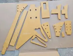 MODERNE GUITAR TEMPLATE SET VINTAGE AND REISSUE GIBSON STYLE.
