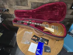 2018 GIBSON LES PAUL TRIBUTE LEFTY GOLD TOP WITH BAG