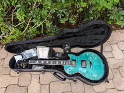 GIBSON LES PAUL MODERN FIGURED ELECTRIC GUITAR SEAFOAM GREEN