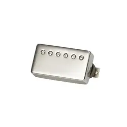 GIBSON CUSTOMBUCKER DOUBLE BLACK TRUE HISTORIC NICKEL COVER 2-CONDUCTOR UNPOTTED