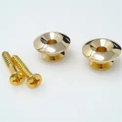TRUE CUSTOM SHOP® GOLD OVERSIZED 17MM STRAP BUTTONS FOR GIBSON GUITARS & BASS