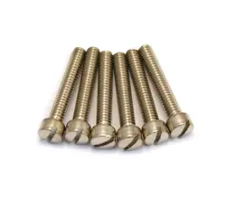 (6) NICKEL POLE PIECE SCREWS FOR GIBSON® PAF & USA HUMBUCKER PICKUP GS-5453-001
