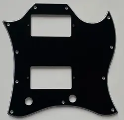 FOR FIT US GIBSON SG STANDARD STYLE FULL FACE GUITAR PICKGUARD 3 PLY BLACK