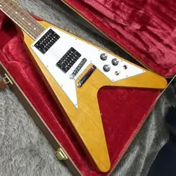 GIBSON 70S FLYING V ANTIQUE NATURAL NO.YG1639