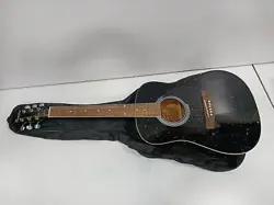 MAESTRO BY GIBSON MA38BKCH6 WOODEN 6 STRING ACOUSTIC GUITAR W/CASE