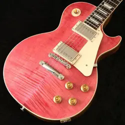 GIBSON: LP STD 50S FIGURED TOP TRANSLUCENT FUCHSIA CUSTOM COLOR SERIES