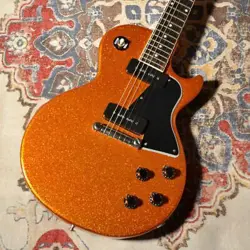 GIBSON: 1957 LES PAUL SPECIAL SINGLE CUT BIG FLAKE ORANGE SPARKLE GLOSS