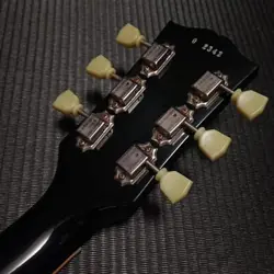 GIBSON CUSTOM SHOP HISTORIC COLLECTION 1960 LES PAUL STANDARD VOS ALL EBONY SAFE