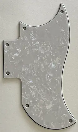 4 PLY IVORY WHITE PEARL PICKGUARD FIT GIBSON SG SPECIAL 2018 OD MINI HUMBUCKERS