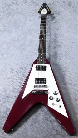 GIBSON '67 FLYING V CHERRY 1995 ELECTRIC GUITAR W/ORIGINAL HARD CASE