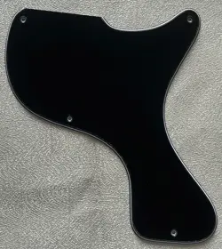 CUSTOM FOR GIBSON LES PAUL JUNIOR 1958 DC STYLE GUITAR PICKGUARD 3-PLY BLACK