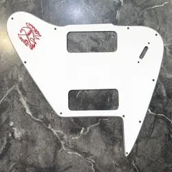 WHITE 3 PLY PICKGUARD FOR 1965-1970 GIBSON NON REVERSE 2 P90 FIREBIRD OPTION 2