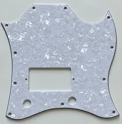 FOR FIT GIBSON SG STANDARD SINGLE HUMBUCKER GUITAR PICKGUARD 4 PLY WHITE PEARL