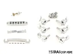 GIBSON 70S FLYING V TUNE-O-MATIC BRIDGE & GROVER TUNERS HARDWARE SET CHROME