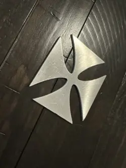 METAL IRON CROSS FOR JAMES HETFIELD TRIBUTE GUITAR. ESP GIBSON
