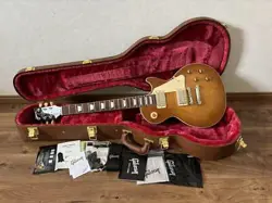 ELECTRIC GUITAR GIBSON LES PAUL STANDARD 50S DIRTY LEMON BURST WITH ACCESSORIES