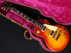 GIBSON 1975 LES PAUL DELUXE CHERRY SUNBURST USA VINTAGE ELECTRIC GUITAR MOD