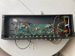 1972 GIBSON G70 AMPLIFIER - CHASSIS AND ACCUTRONICS REVERB TANK FOR PARTS REPAIR