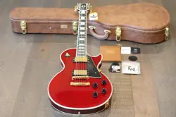 MINTY! 2018 GIBSON LES PAUL CUSTOM ELECTRIC GUITAR CHERRY RED   COA OHSC