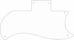 WD CUSTOM PICKGUARD FOR GIBSON 1971-2018 OR 1961 REISSUE HALF FACE SG #04R WH...