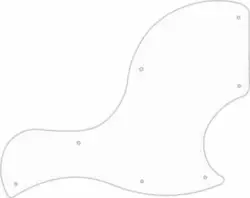 WD CUSTOM PICKGUARD FOR GIBSON 2018 SG JUNIOR #04R WHITE/RED/WHITE