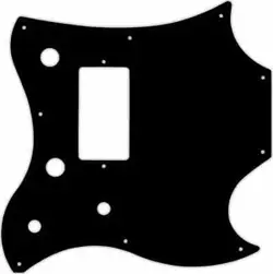 WD CUSTOM PICKGUARD FOR GIBSON 2011 SG STYLE MELODY MAKER #03R BLACK/RED/BLACK